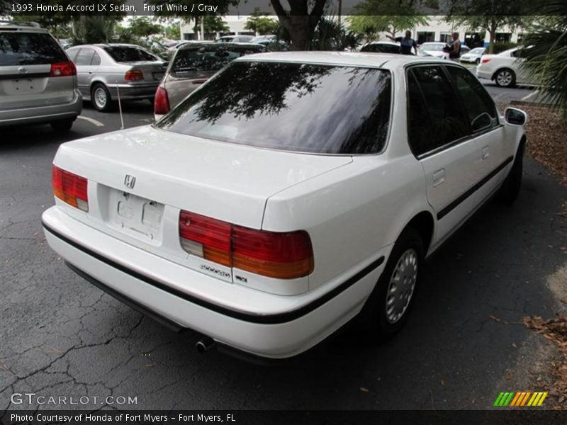 Frost White / Gray 1993 Honda Accord LX Sedan