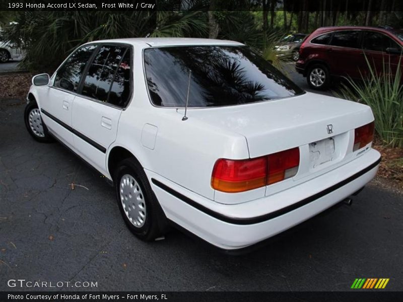 Frost White / Gray 1993 Honda Accord LX Sedan