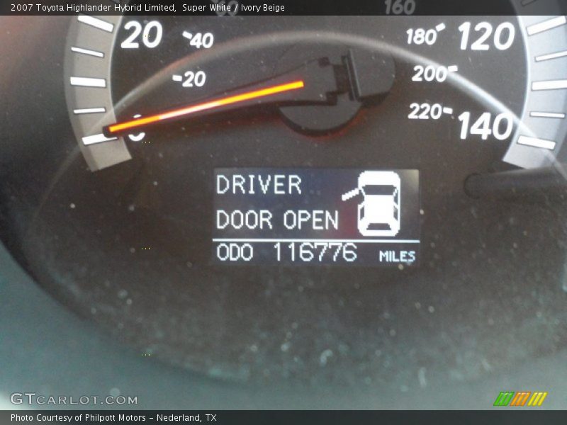 Super White / Ivory Beige 2007 Toyota Highlander Hybrid Limited