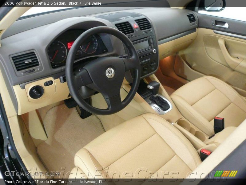 Black / Pure Beige 2006 Volkswagen Jetta 2.5 Sedan