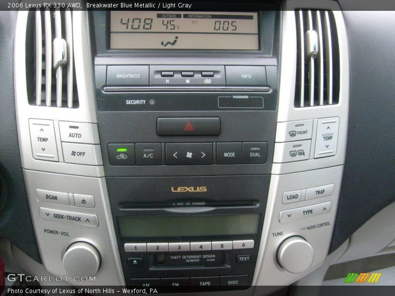 Breakwater Blue Metallic / Light Gray 2006 Lexus RX 330 AWD