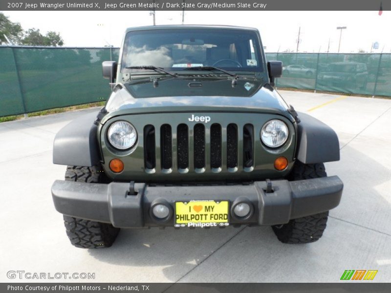 Jeep Green Metallic / Dark Slate Gray/Medium Slate Gray 2007 Jeep Wrangler Unlimited X