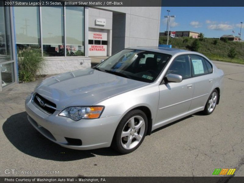 Brilliant Silver Metallic / Off-Black 2007 Subaru Legacy 2.5i Sedan