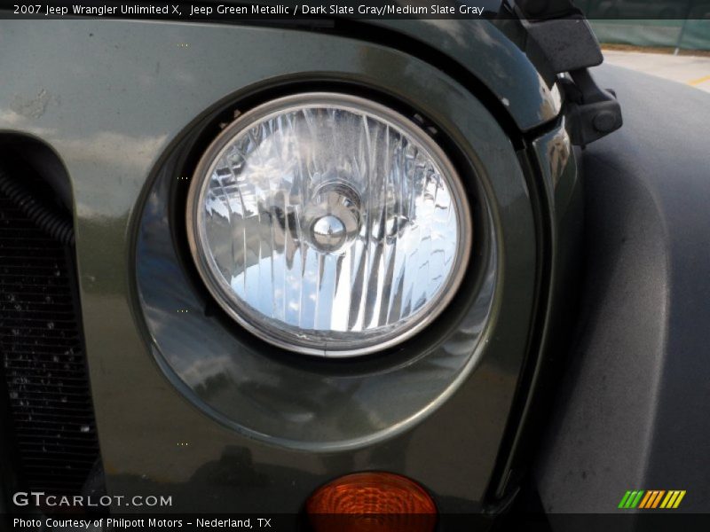 Jeep Green Metallic / Dark Slate Gray/Medium Slate Gray 2007 Jeep Wrangler Unlimited X