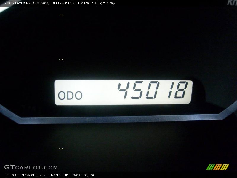 Breakwater Blue Metallic / Light Gray 2006 Lexus RX 330 AWD