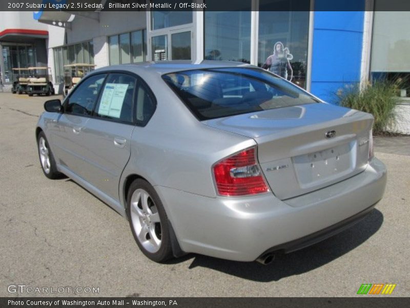 Brilliant Silver Metallic / Off-Black 2007 Subaru Legacy 2.5i Sedan