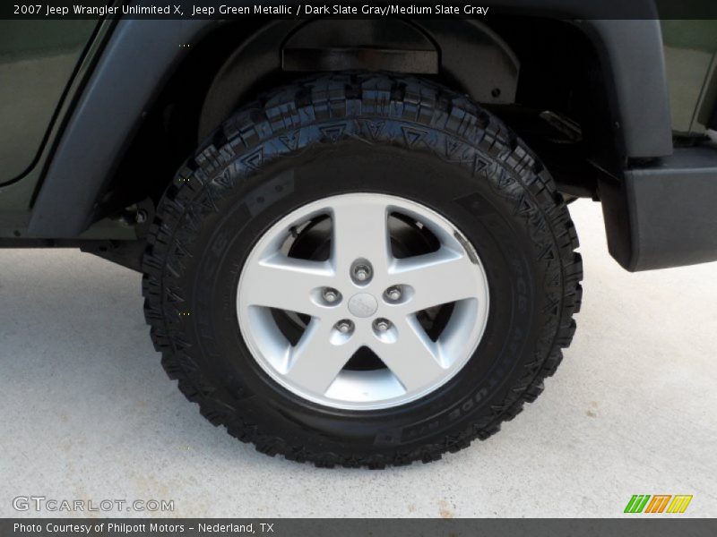 Jeep Green Metallic / Dark Slate Gray/Medium Slate Gray 2007 Jeep Wrangler Unlimited X