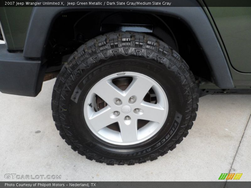 Jeep Green Metallic / Dark Slate Gray/Medium Slate Gray 2007 Jeep Wrangler Unlimited X