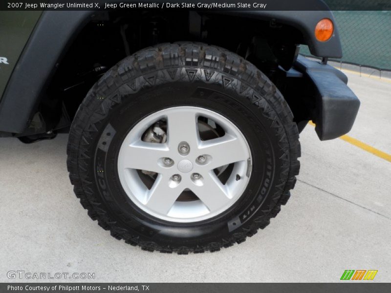 Jeep Green Metallic / Dark Slate Gray/Medium Slate Gray 2007 Jeep Wrangler Unlimited X