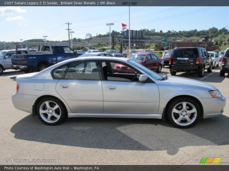 Brilliant Silver Metallic / Off-Black 2007 Subaru Legacy 2.5i Sedan