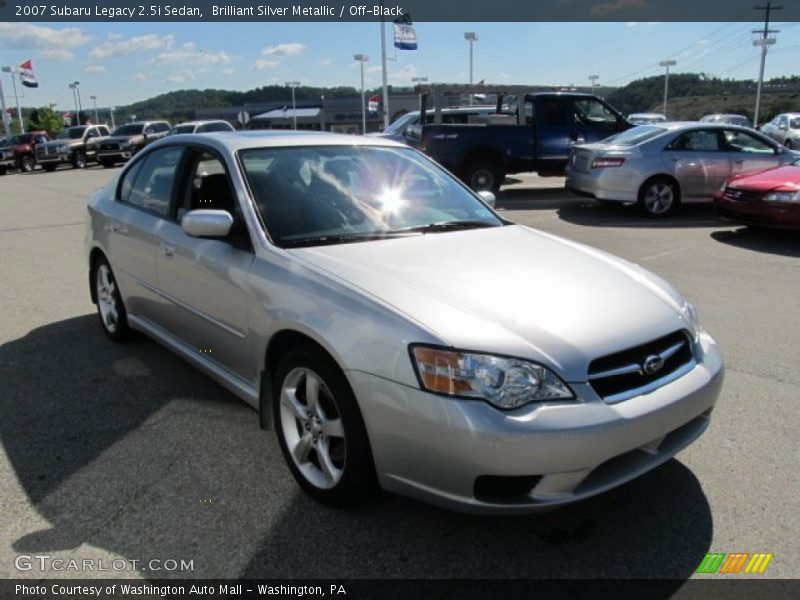 Brilliant Silver Metallic / Off-Black 2007 Subaru Legacy 2.5i Sedan