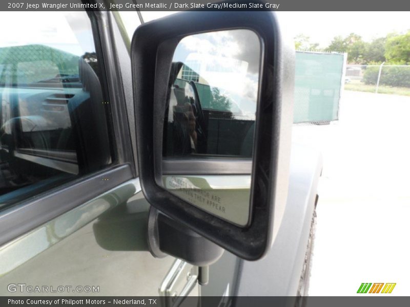 Jeep Green Metallic / Dark Slate Gray/Medium Slate Gray 2007 Jeep Wrangler Unlimited X