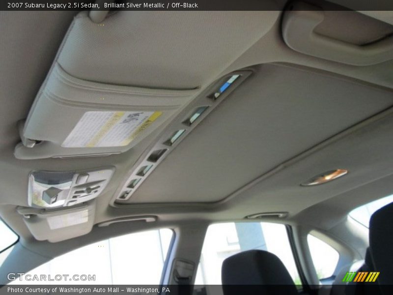 Brilliant Silver Metallic / Off-Black 2007 Subaru Legacy 2.5i Sedan