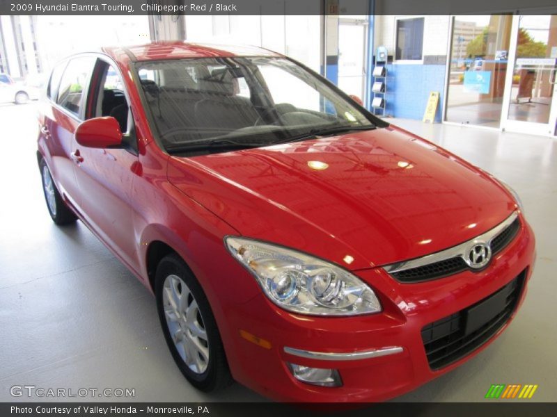 Chilipepper Red / Black 2009 Hyundai Elantra Touring