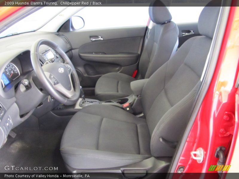 Chilipepper Red / Black 2009 Hyundai Elantra Touring