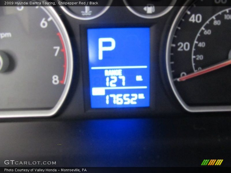 Chilipepper Red / Black 2009 Hyundai Elantra Touring