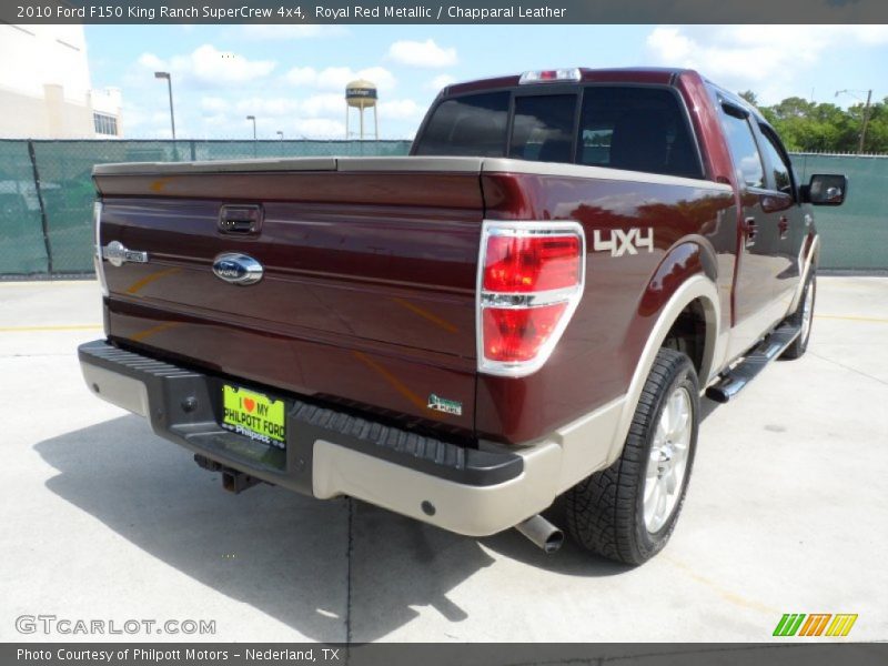 Royal Red Metallic / Chapparal Leather 2010 Ford F150 King Ranch SuperCrew 4x4