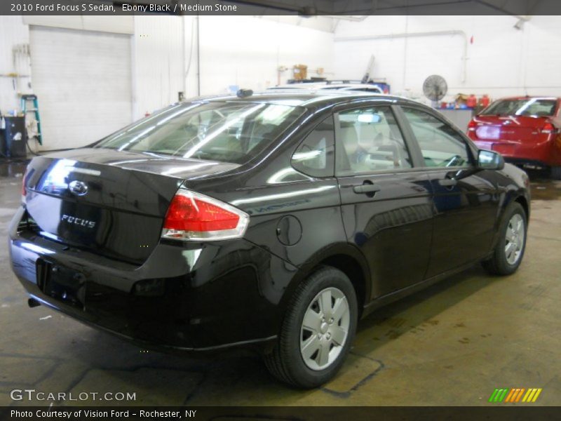 Ebony Black / Medium Stone 2010 Ford Focus S Sedan