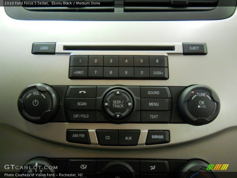 Ebony Black / Medium Stone 2010 Ford Focus S Sedan