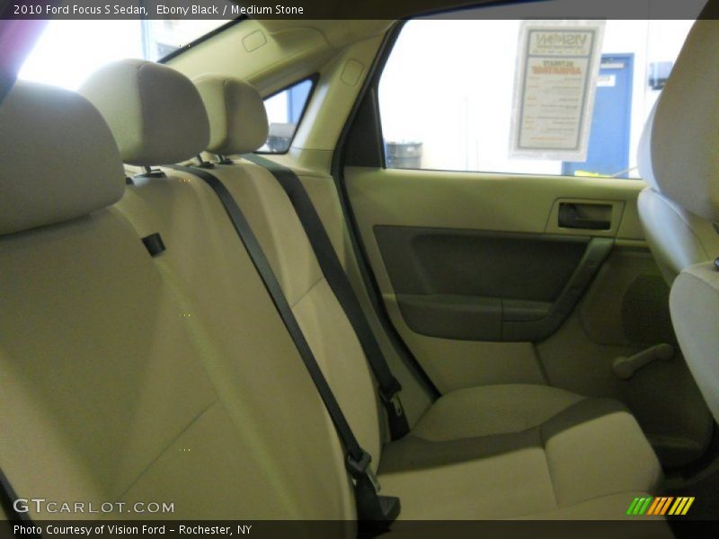 Ebony Black / Medium Stone 2010 Ford Focus S Sedan