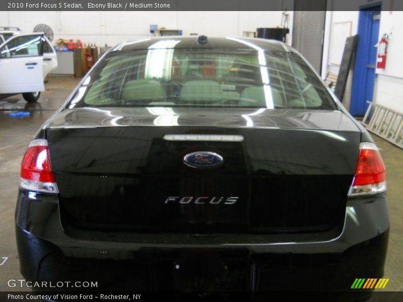 Ebony Black / Medium Stone 2010 Ford Focus S Sedan