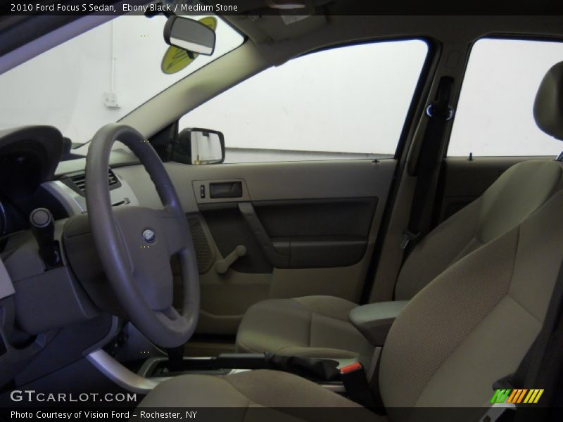 Ebony Black / Medium Stone 2010 Ford Focus S Sedan