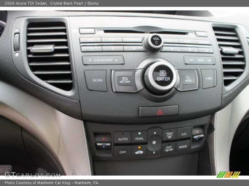 Crystal Black Pearl / Ebony 2009 Acura TSX Sedan