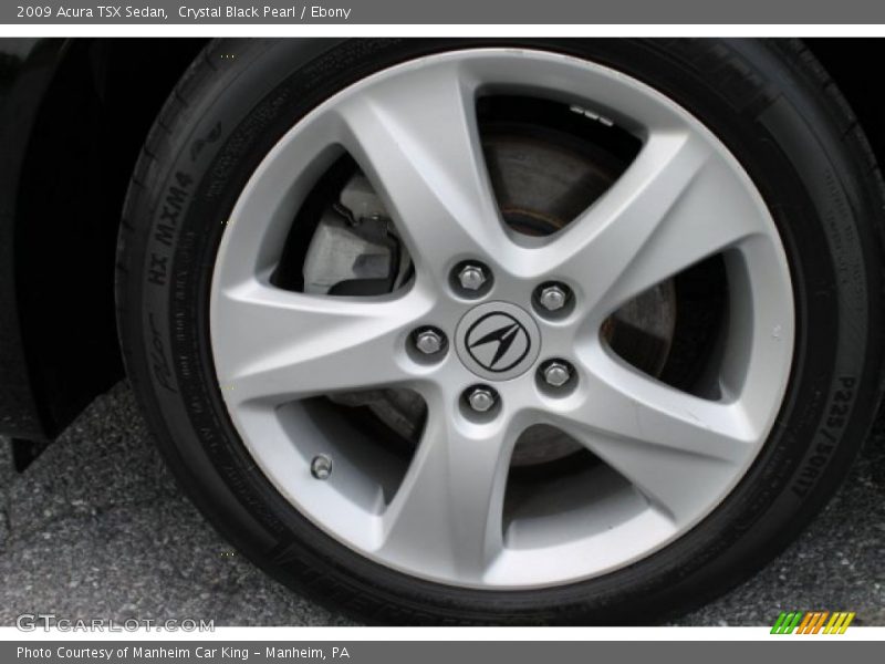 Crystal Black Pearl / Ebony 2009 Acura TSX Sedan