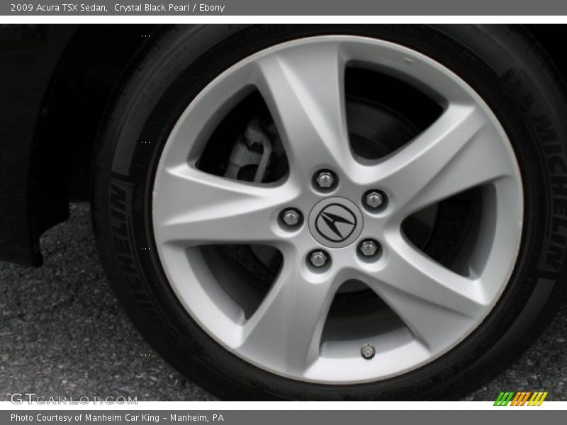 Crystal Black Pearl / Ebony 2009 Acura TSX Sedan