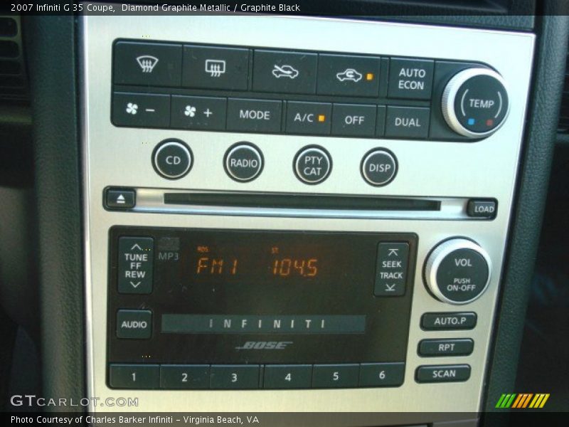 Diamond Graphite Metallic / Graphite Black 2007 Infiniti G 35 Coupe