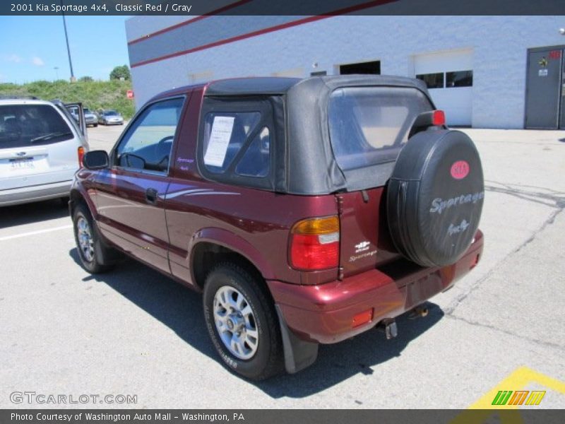 Classic Red / Gray 2001 Kia Sportage 4x4