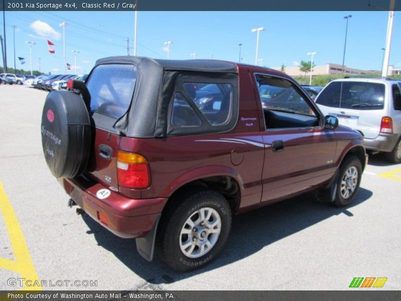 Classic Red / Gray 2001 Kia Sportage 4x4