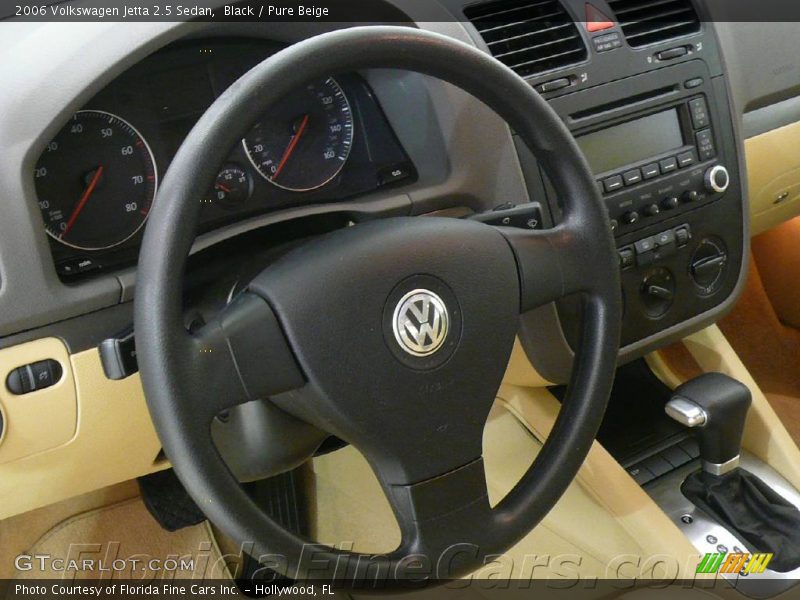 Black / Pure Beige 2006 Volkswagen Jetta 2.5 Sedan