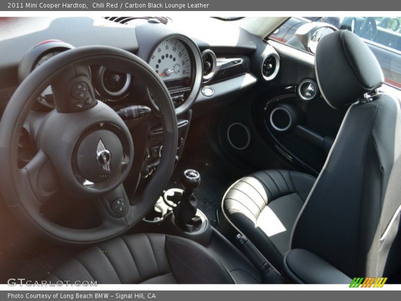 Chili Red / Carbon Black Lounge Leather 2011 Mini Cooper Hardtop