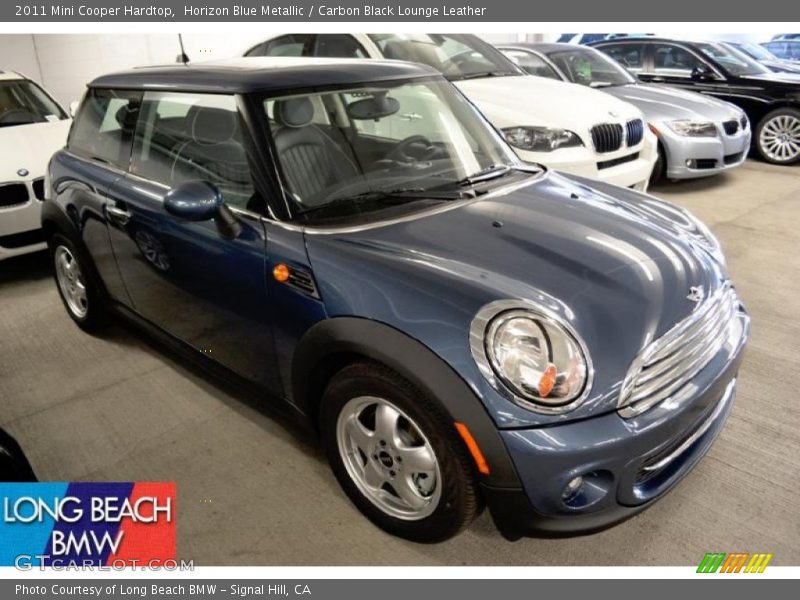 Horizon Blue Metallic / Carbon Black Lounge Leather 2011 Mini Cooper Hardtop