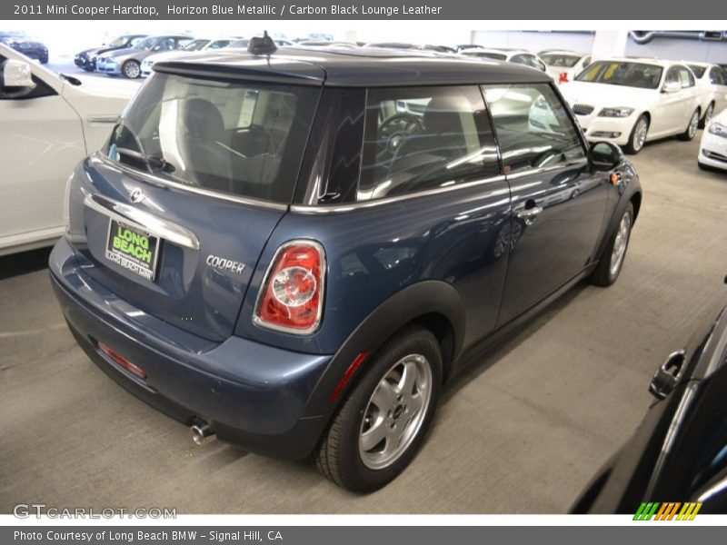 Horizon Blue Metallic / Carbon Black Lounge Leather 2011 Mini Cooper Hardtop