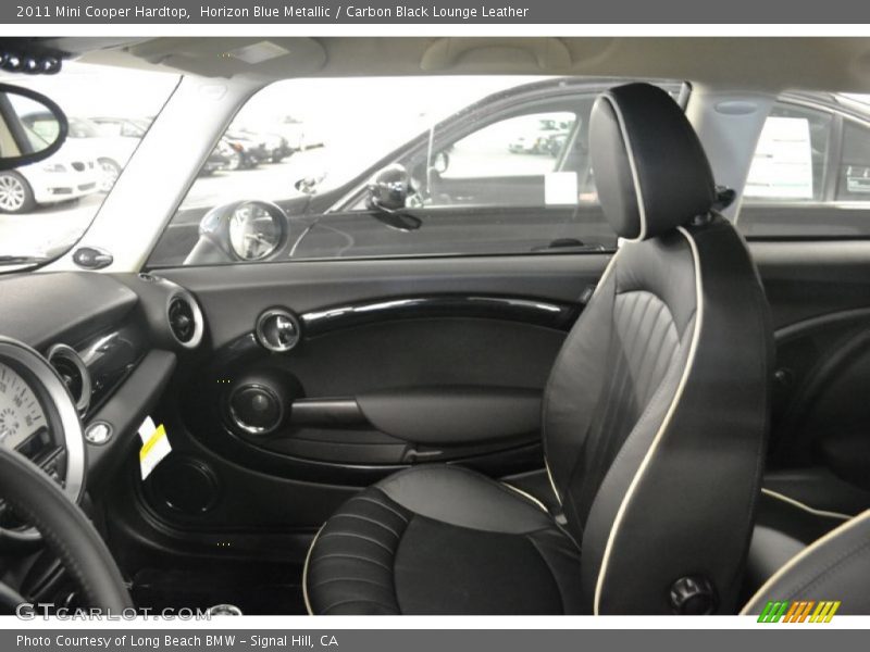 Horizon Blue Metallic / Carbon Black Lounge Leather 2011 Mini Cooper Hardtop