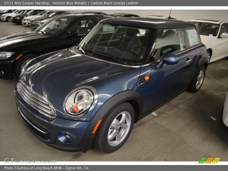 Horizon Blue Metallic / Carbon Black Lounge Leather 2011 Mini Cooper Hardtop