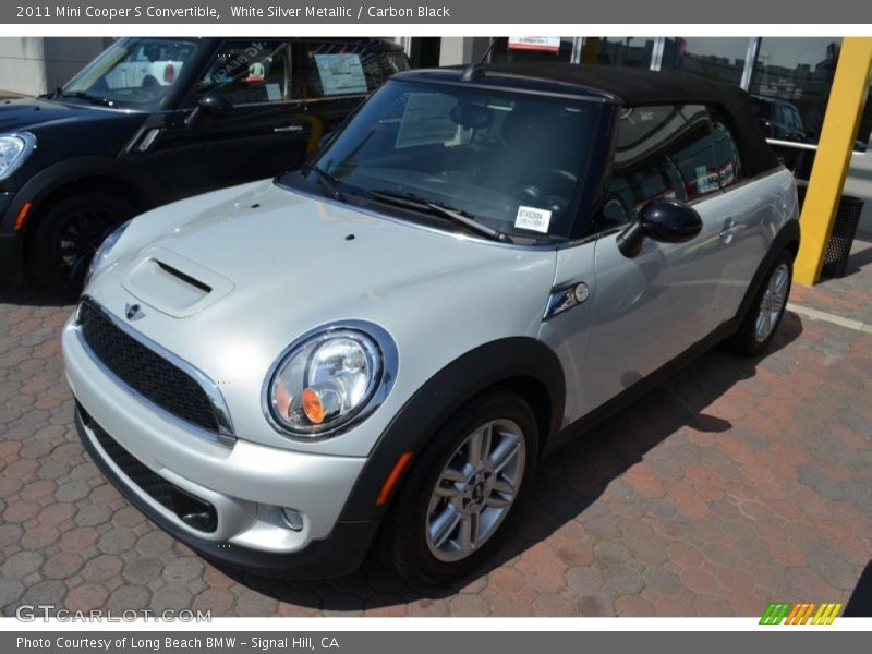 White Silver Metallic / Carbon Black 2011 Mini Cooper S Convertible