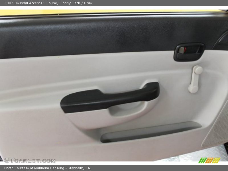 Ebony Black / Gray 2007 Hyundai Accent GS Coupe