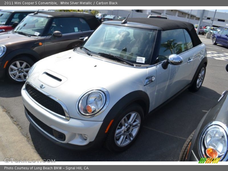 White Silver Metallic / Carbon Black 2011 Mini Cooper S Convertible