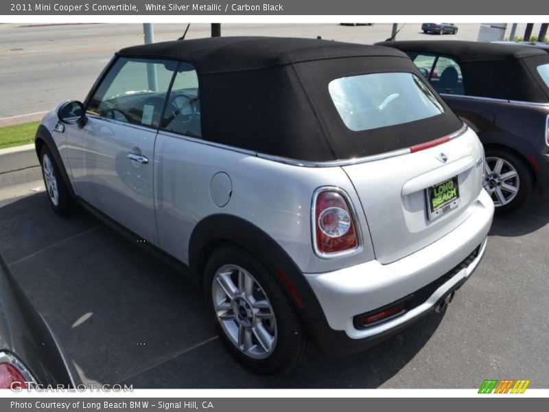 White Silver Metallic / Carbon Black 2011 Mini Cooper S Convertible