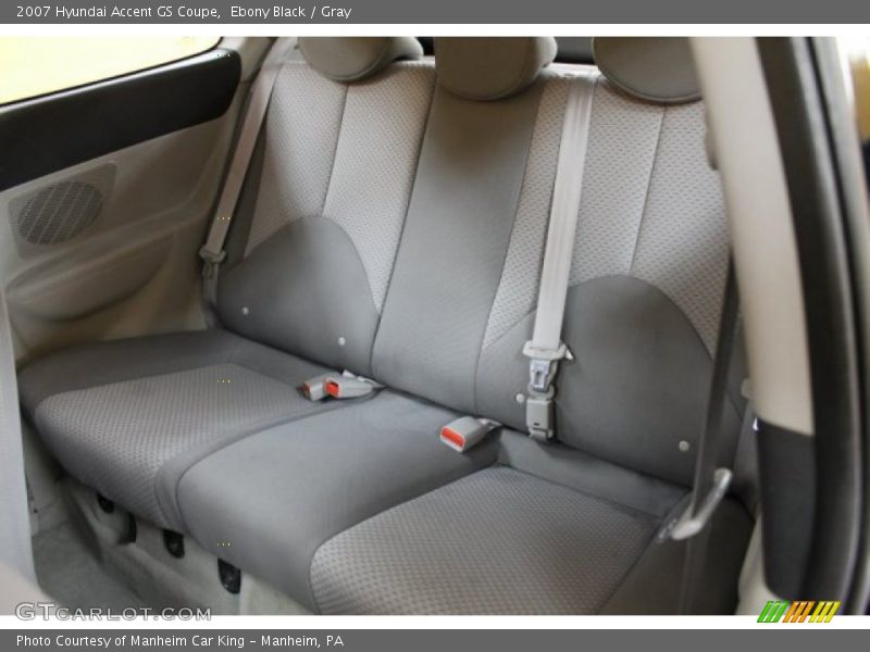 Ebony Black / Gray 2007 Hyundai Accent GS Coupe