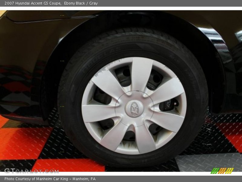 Ebony Black / Gray 2007 Hyundai Accent GS Coupe