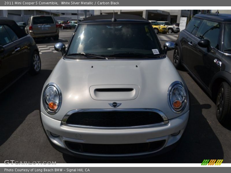 White Silver Metallic / Carbon Black 2011 Mini Cooper S Convertible