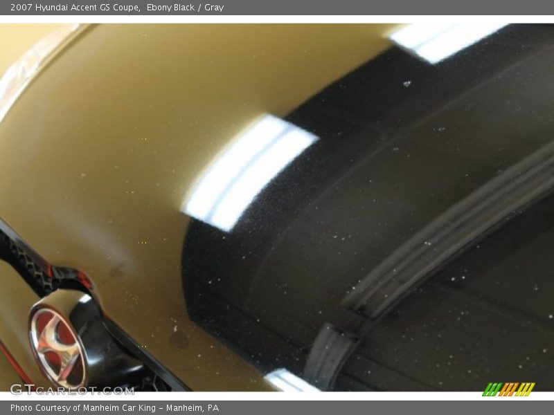 Ebony Black / Gray 2007 Hyundai Accent GS Coupe