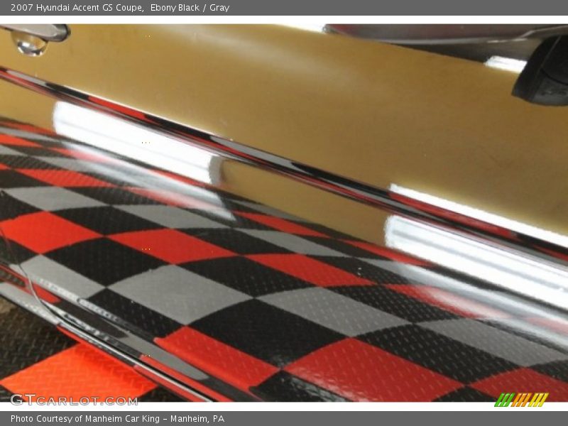 Ebony Black / Gray 2007 Hyundai Accent GS Coupe