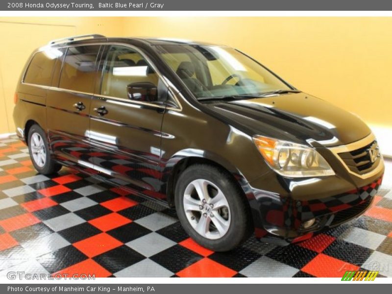 Baltic Blue Pearl / Gray 2008 Honda Odyssey Touring