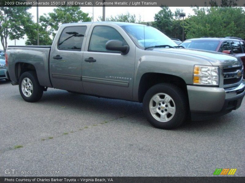 Graystone Metallic / Light Titanium 2009 Chevrolet Silverado 1500 LT XFE Crew Cab