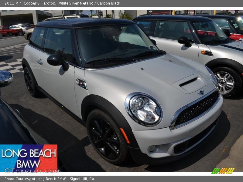 White Silver Metallic / Carbon Black 2011 Mini Cooper S Hardtop